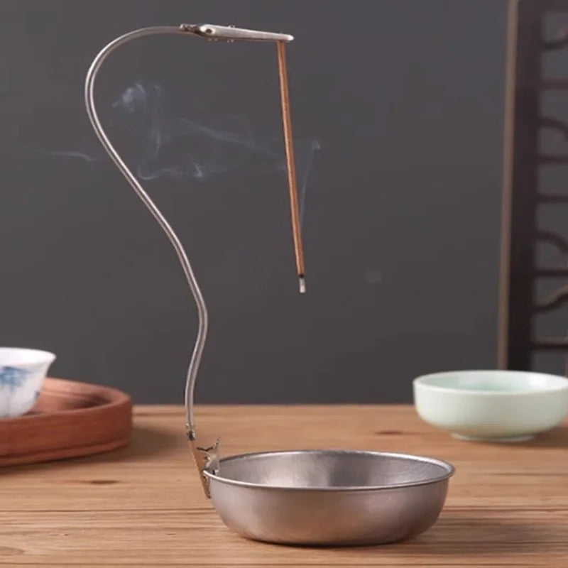 diffuseur d'encens moderne clip argenté bougie parfum maison spirale encens bocal moderne zen