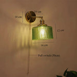 lampe murale or transparent moderne interrupteur rayures horizontales verre chambre cuisine étude