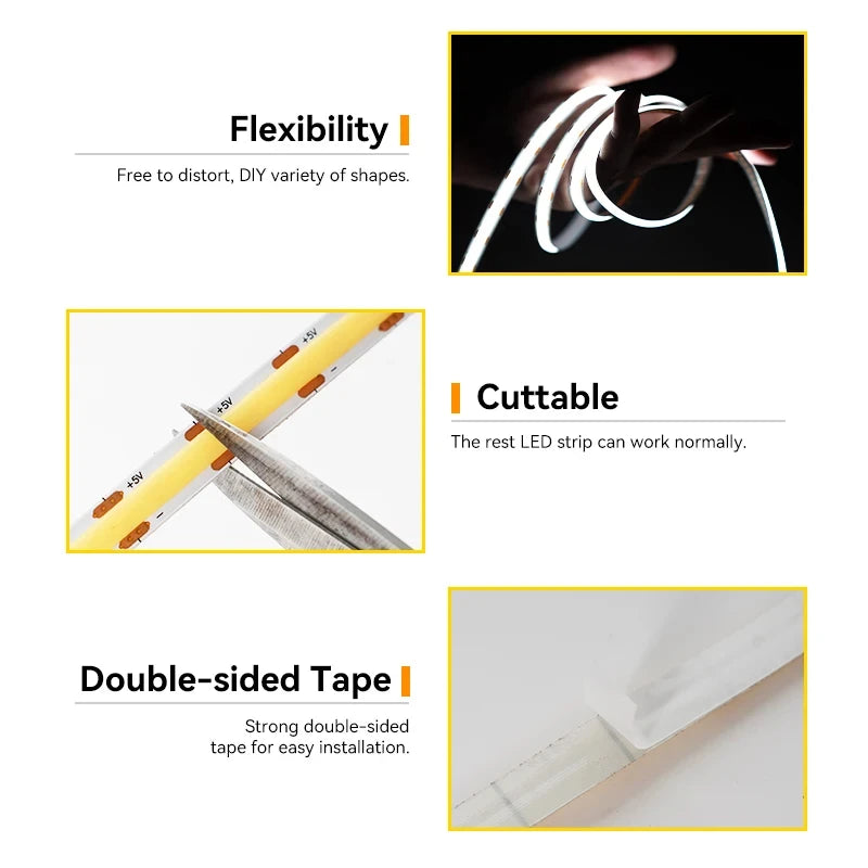 ruban led flexible blanc rayures noires moderne interrupteur capteur interrupteur poussoir adhésif double face