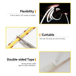 ruban led flexible blanc rayures noires moderne interrupteur capteur interrupteur poussoir adhésif double face