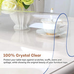 protège table transparent pvc imperméable nappe plastique solide lavable maison mariage extérieur