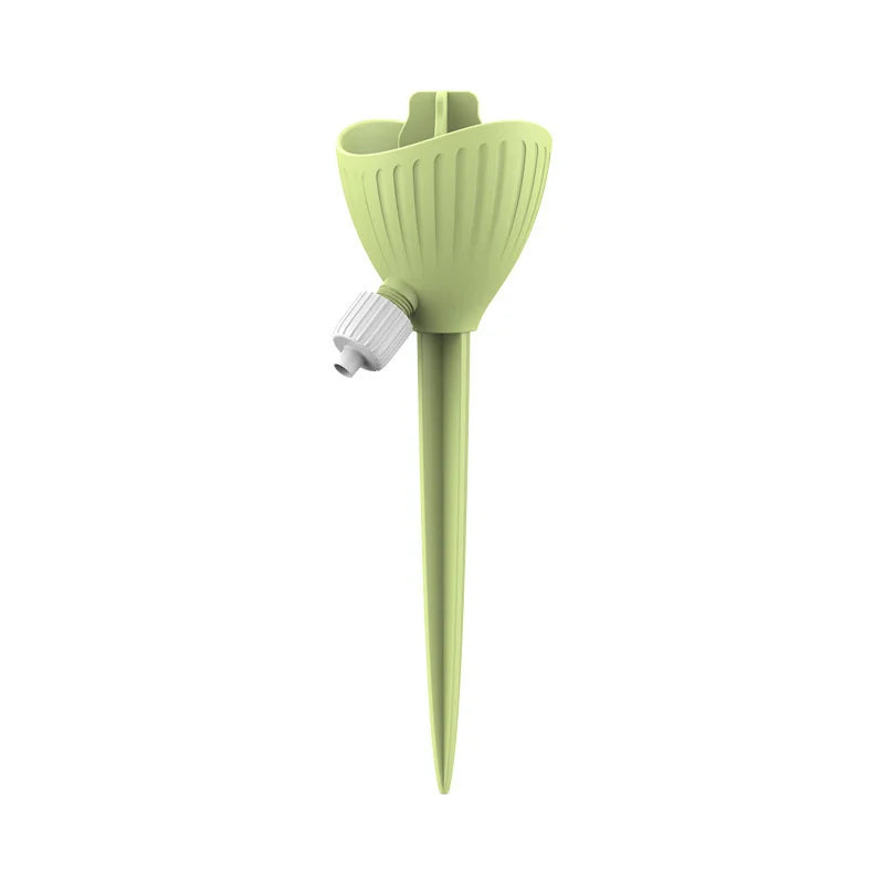 arroseur automatique goutteur lent valve ajustable bouteille universelle moderne bleu clair ridges verticales insertion