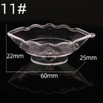 assiettes dessert transparentes moderne accessoires décoration diy valentin mariage anniversaire