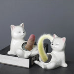 pots céramique porcelaine blanc cactus succulentes manga mignon zenintérieurextérieurvaseglacébrillant