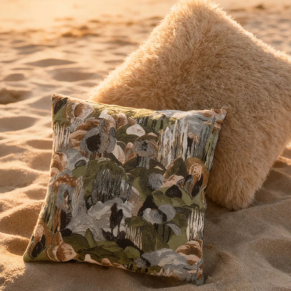 coussin decoratif moderne imprimé végétal doux polyester 30x50cm 45x45cm decoration
