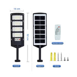 lampe solaire led extérieure motion sensor télécommande moderne étanche noir contemporain