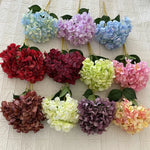bouquet artificiel hortensias soie bleu blanc rose naturel décoration maison extérieur