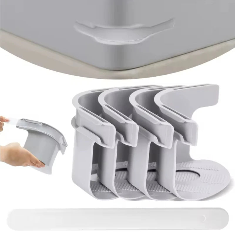 supports drap clips anti dérapants gris clair moderne pièces fixation ferme matelas draps invisible