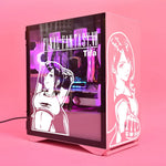 autocollants graphiques final fantasy vii cloud sephiroth tifa vincent boitier pc noir blanc