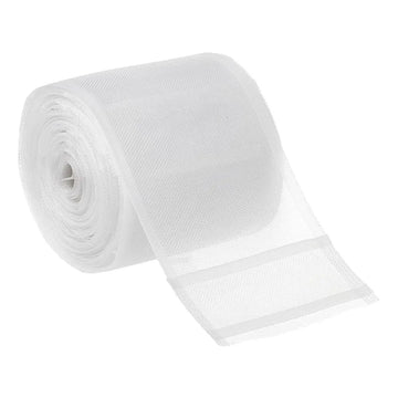 ruban plis polyester blanc translucide moderne 10m adhésif rideaux couture plissage