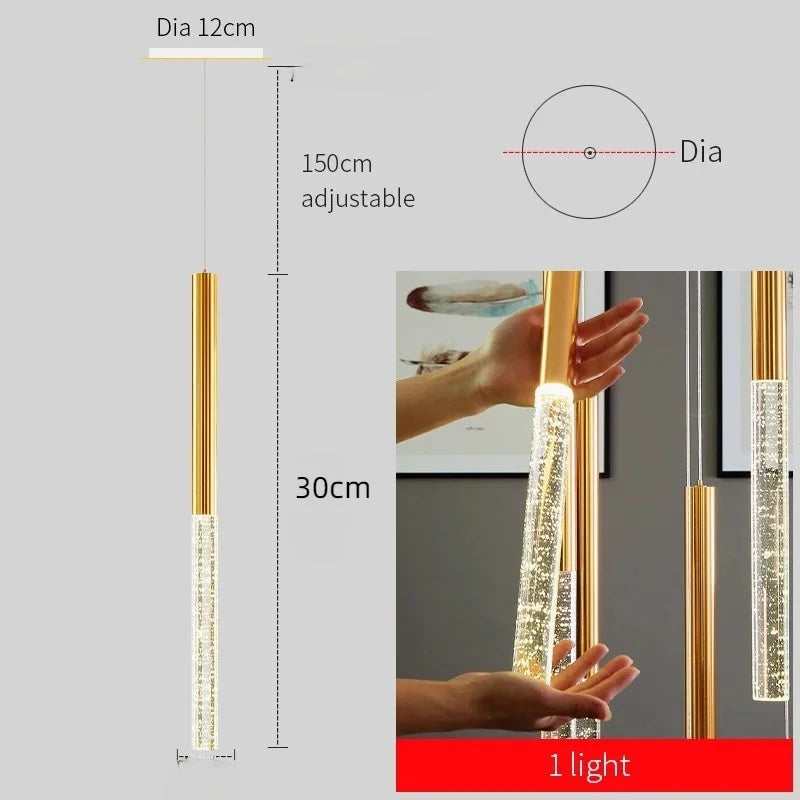 suspension lumineuse moderne or blanc brillantes élégante verre fixée chaînes