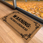 tapis d'entrée marron clair texture coco antidérapant résistant extérieur intérieur classique imperméable