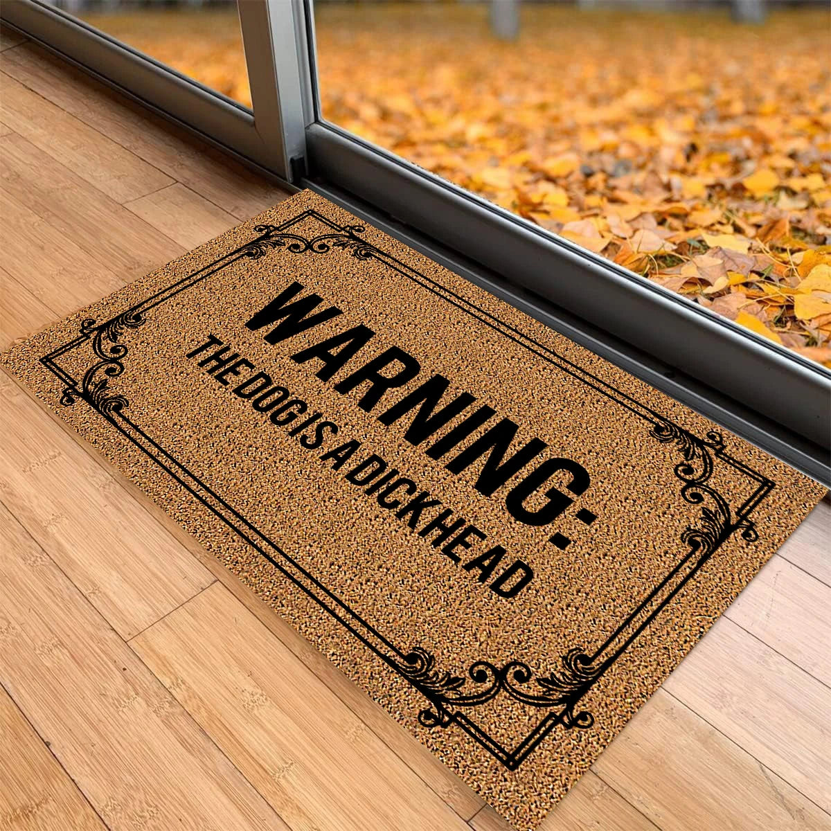tapis d'entrée marron clair texture coco antidérapant résistant extérieur intérieur classique imperméable