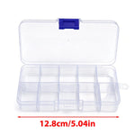 boîtes rangement transparentes plastique poignées modernes pratiques compartiments réglables bijoux oreilles