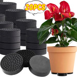 supports pot fleur adhésifs anti dérapants noirs modernes terrasse jardin patio