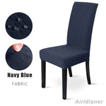 housse chaise moderne motif géométrique beige bleu marine vert marron rouge polyester élasthanne