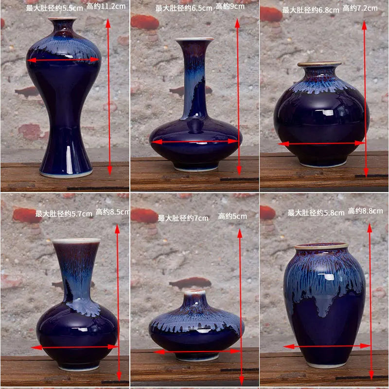 Vase céramique céladon glacé craquelé artisanal petit décor raffiné