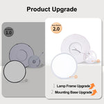 plafonnier led ultrafin moderne blanc noir 24w 28w 38w(touches)