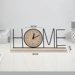 horloge murale LOVE minimaliste bois clair noir décoration moderne chambre salon