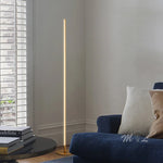 lampe pied moderne bande dorée argentée minimaliste interrupteur bouton led 10w 90 260v
