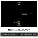 suspension lumineuse moderne transparente dorée facettes géométriques élégante leds