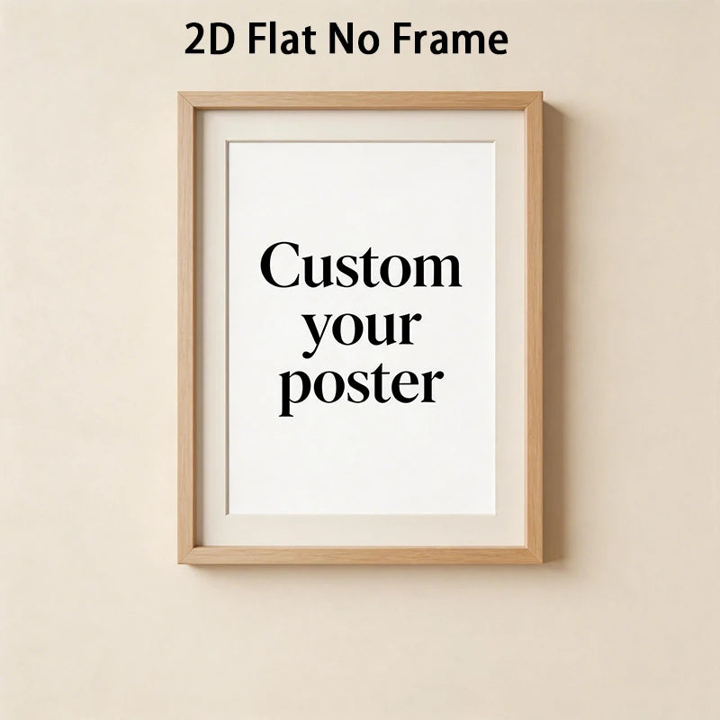 affiche poster personnalisé photo mariage texte noir minimaliste décoration murale toile blanche rectangulaire