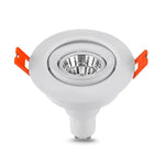 projecteur led spot blanc moderne 90mm gu10 clips orange 24v 260v 10w