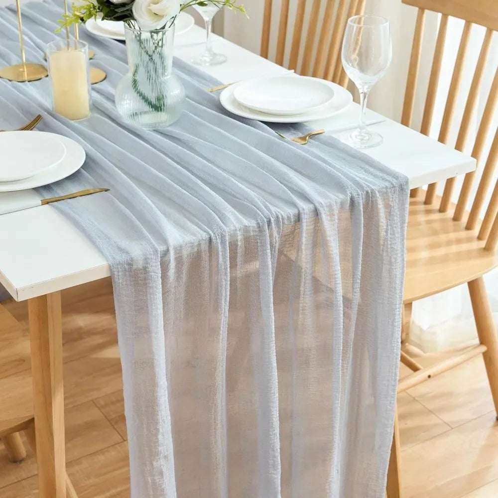 ruban table classique rayures horizontales blanc gris rose vert rouge table fête decoration table