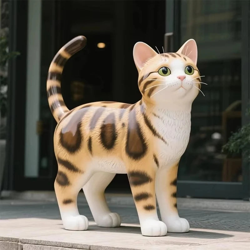 statues extérieures animaux dessin animé panda chien chat écureuil renard ours décoration jardin