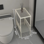table salle bain moderne métal blanc texture grille gris marbre