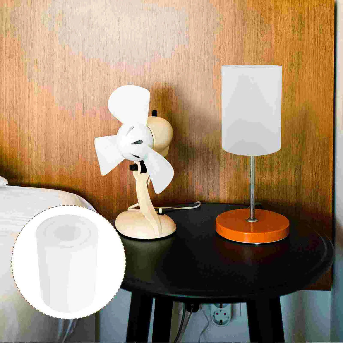 abat jour moderne blanc acrylique table chambre simple accessoire éclairage remplissage opacité finement texturé