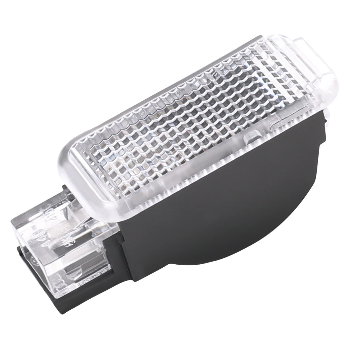 lampe led moderne noire transparente grille clips 12v 24v voiture intérieure bienvenue