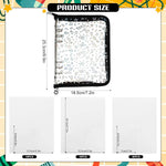 album photo transparent moderne étoiles dorées anneaux métalliques pochettes réutilisables pvc a5