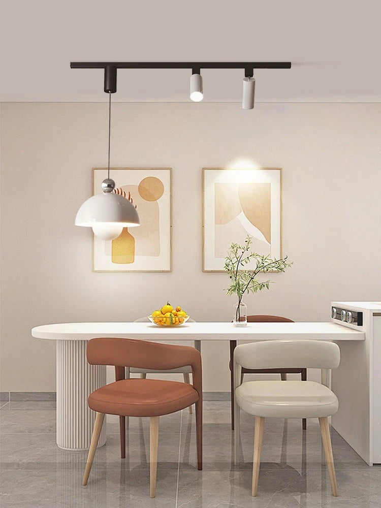 suspension lumineuse moderne vert beige rouge brillante câble suspendu minimaliste