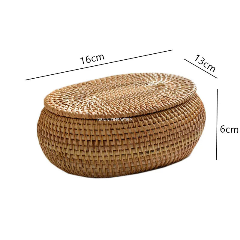 paniers rangement osier tissé naturel couvercle réutilisable respectueux environnement traditionnel artisanal