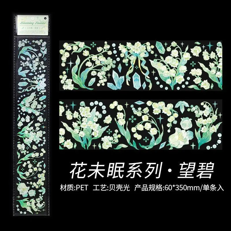 autocollants transparents floral papillons strass délicats scrapbooking étiquettes décoratives plantes fleurs album journal intime