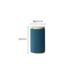 support décoratif moderne marbre doré bleu orange marron beige rayures verticales hauteur 60cm 80cm