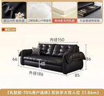 canapé lit noir simili cuir moderne coussin décoratif table basse tapis couverture