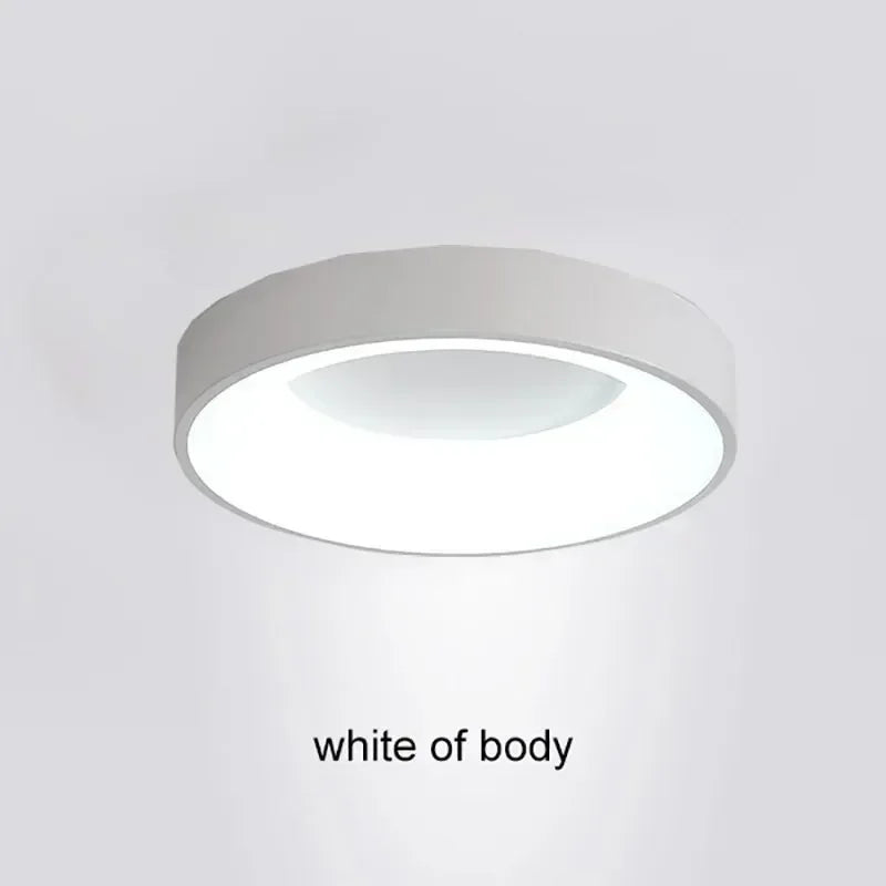 luminaire rond moderne minimaliste blanc gris led sans fil télécommande