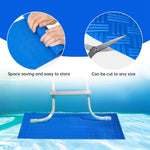 tapis antidérapant sécurité piscine bleu losanges imperméable extérieur