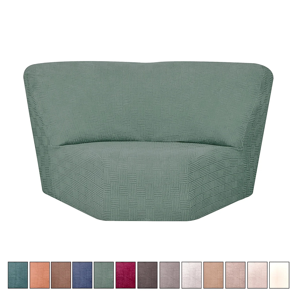 couvre siege angle marron rayures horizontales moderne elastique adhésif polyester jacquard machine linge automne