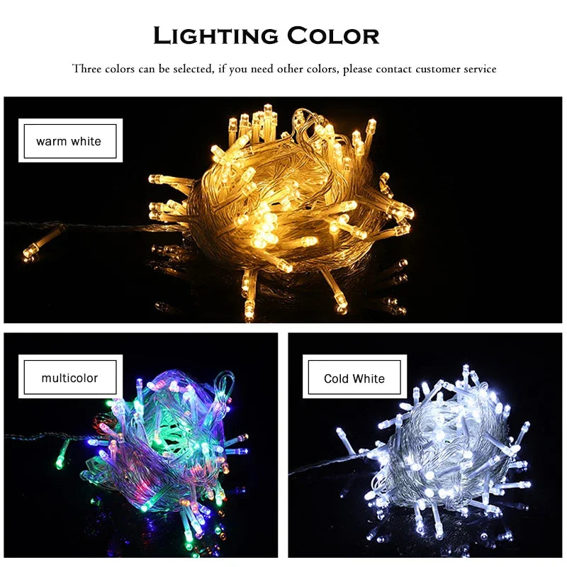 Guirlande LED étanche IP65 pour sapin de Noël