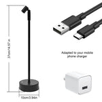 lampe table led rechargeable tactile noire moderne chambre restaurant