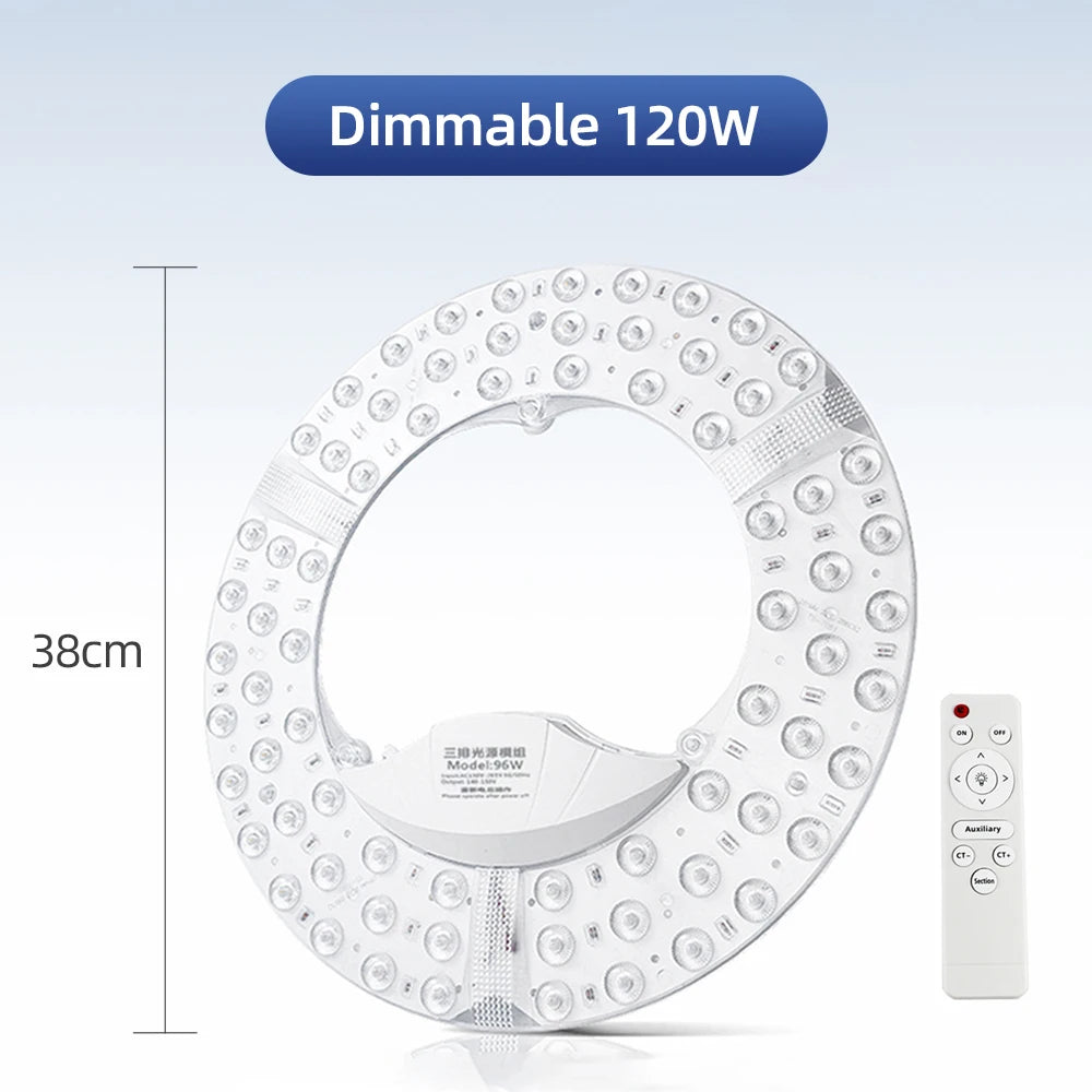 panneaux lumineux led module blanc moderne 120w 30w 48w dimmable 6500k