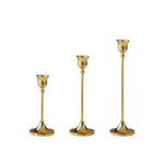décoration intérieure moderne bougeoirs dorés support bougie ensemble 6pcs 48pcs chandelles blanches maison