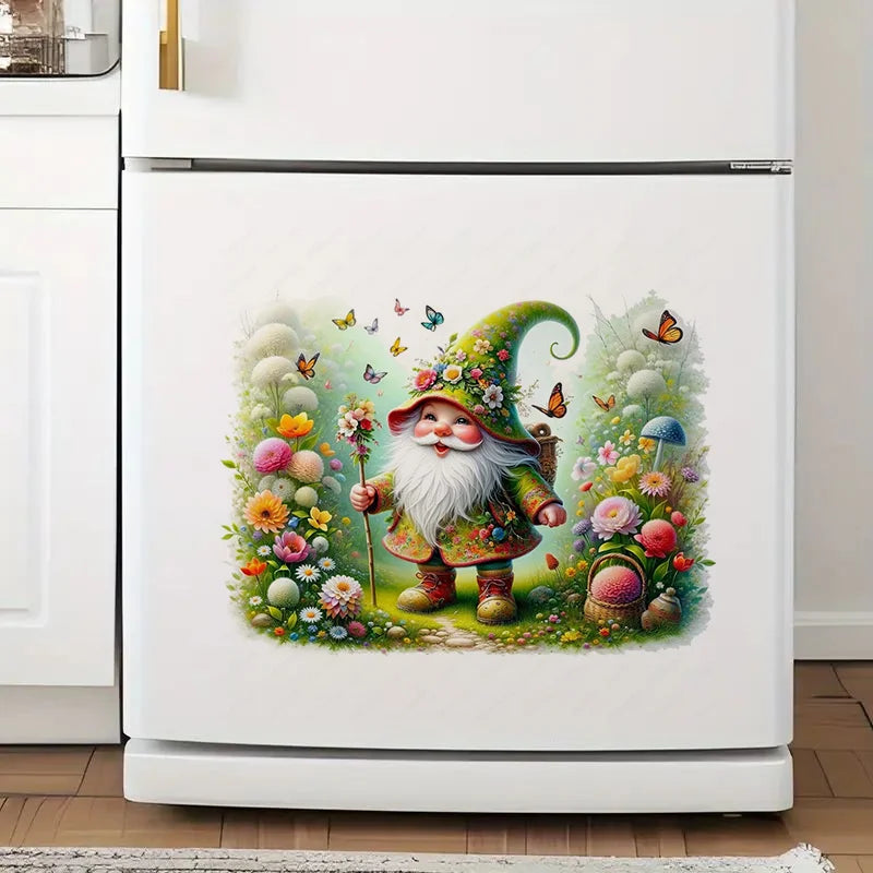 autocollants murals lutin fleuri papillons motifs floraux illustration cartoon opaques adhésifs multicolores animaux compagnie