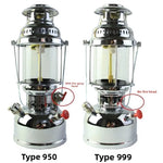 lampe essence portable camping extérieur pêche incandescente verre transparent classique argenté outils plein air