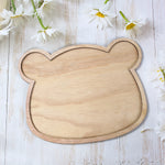 plateau bois ours moderne plateau fromage anniversaire enfant décoration fête charcuterie biscuits