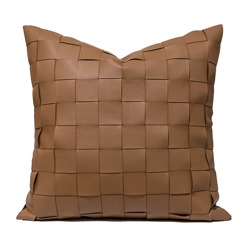coussin géométrique laine coton contemporain beige gris noir décoratif sofa lit voiture