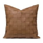 coussin géométrique laine coton contemporain beige gris noir décoratif sofa lit voiture